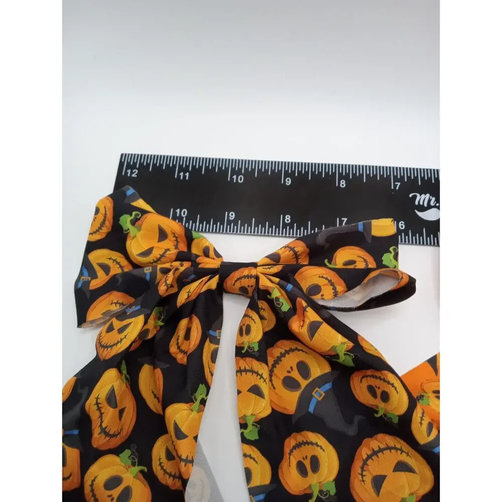 Set of 2 Halloween Pumpkin Bows Hair Clip Style 1002-1005